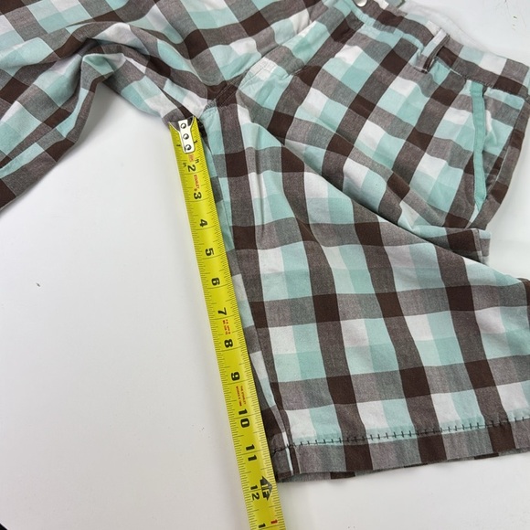 Horny Toad Women's Brown & Blue Check Shorts - Picture 8 of 10